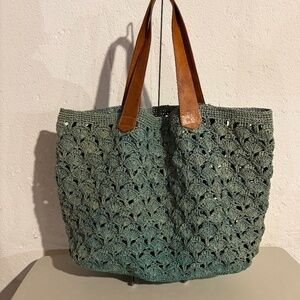 Mar Y Sol Green Tote Beach